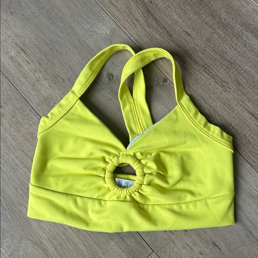 Five the Label Yellow dance top with Cutout Detail YL
